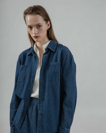 Nori Pocket Denim Shirt (Denim)