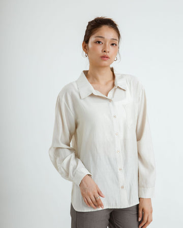 Classic Long Sleeve Shirt (Beige)