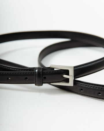 Leather Belt (Silver)