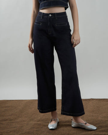 Kylan Pocket Straight Cut Pocket Jeans (Denim)