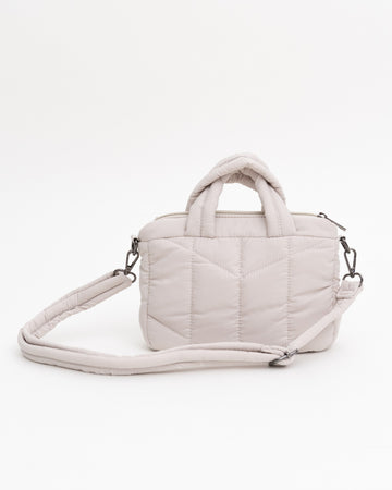 Everyday Crossbody Quilted Bag (Bone)