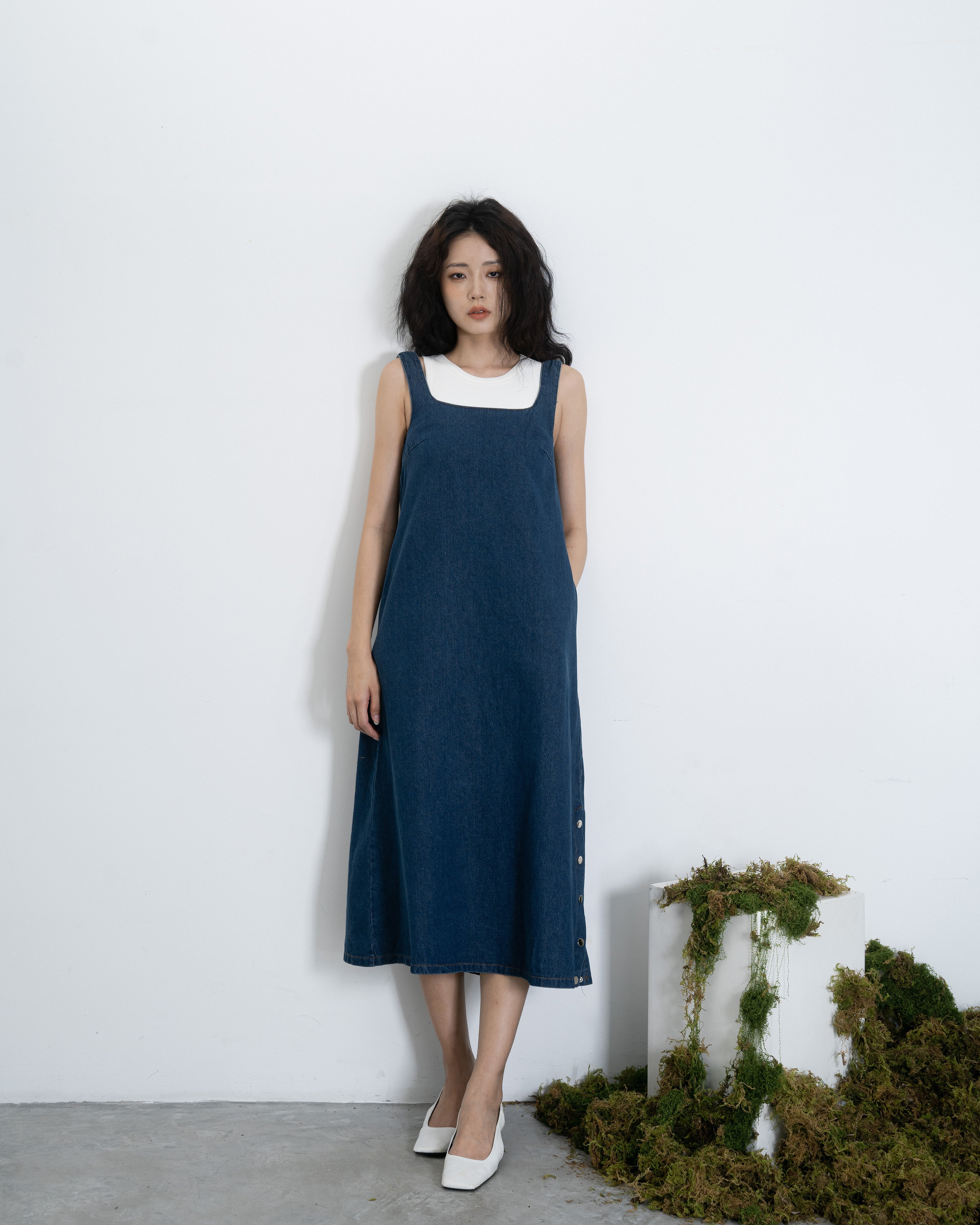 Denim straight dress hotsell