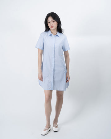 Clara Multi-Wear Shirt Dress (Light Blue)