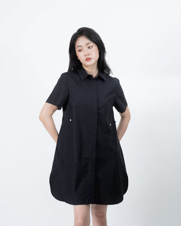 Clara Multi-Wear Shirt Dress (Black)