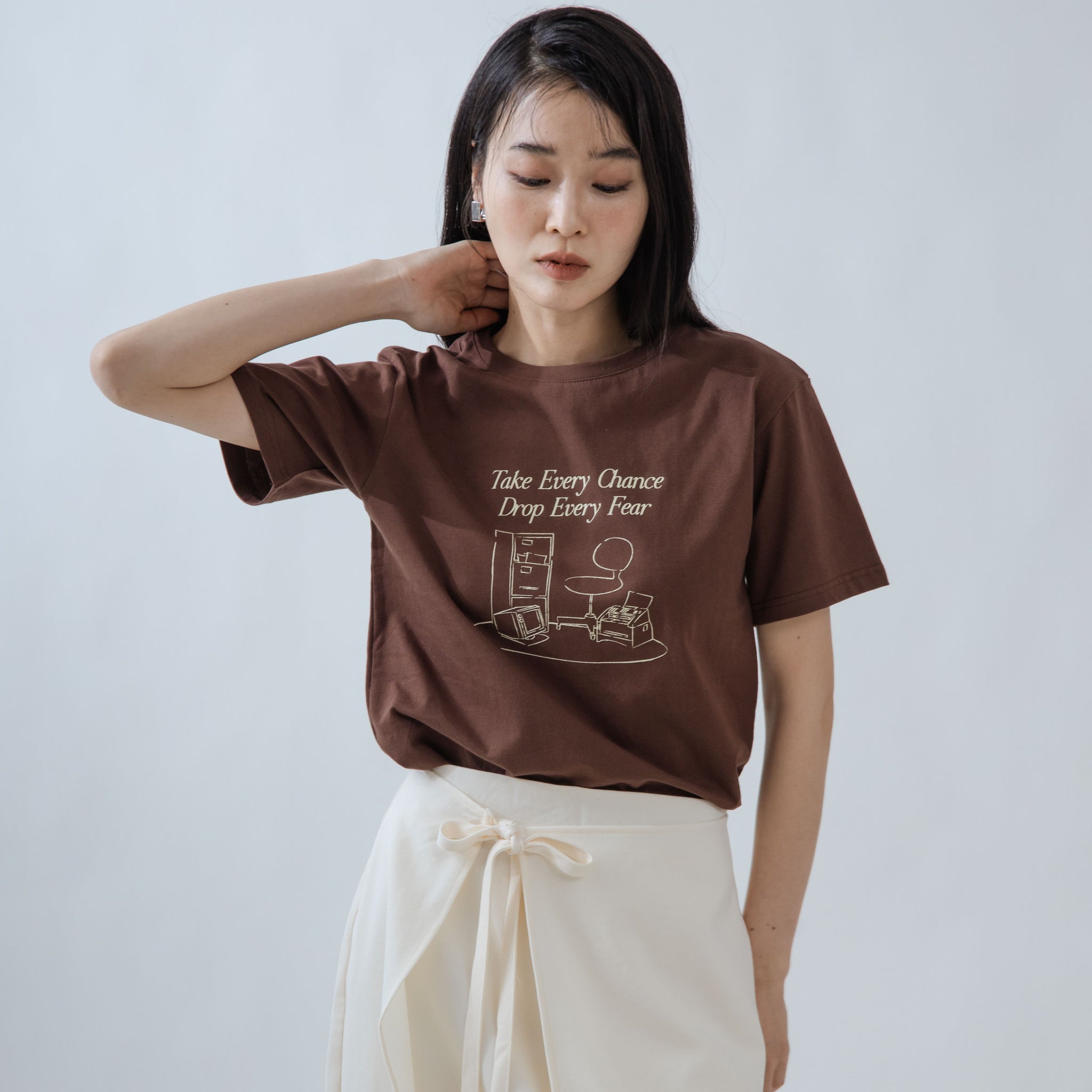 Take Every Chance Tee (Brown)